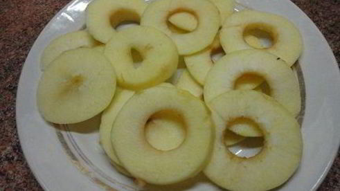 оладушки с яблочками