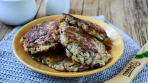 оладьи из баклажанов и картофеля