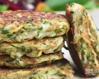 Оладьи из кабачков диетические