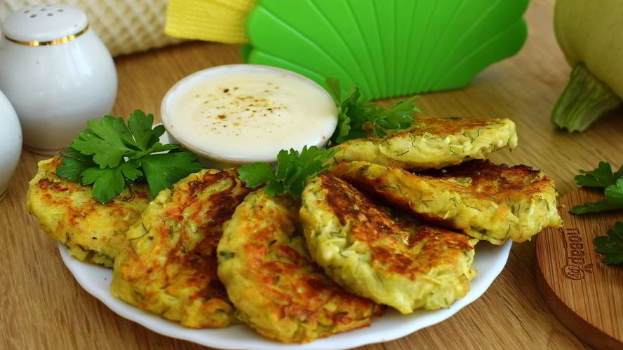 Рецепт оладий из кабачков на сковороде