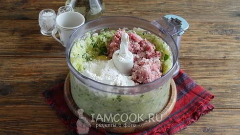 оладьи из кабачков с фаршем