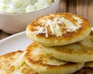 Оладьи из кабачков с картофелем