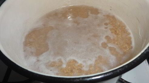 оладьи из кабачков с кашей и орехами