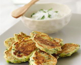 Оладьи из кабачкового пюре