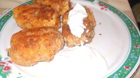 оладьи с морковкой и курагой