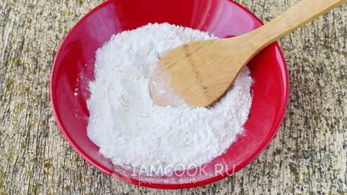 оладьи с начинкой на кефире