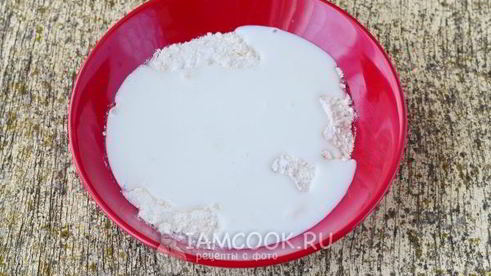 оладьи с начинкой на кефире