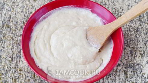 оладьи с начинкой на кефире