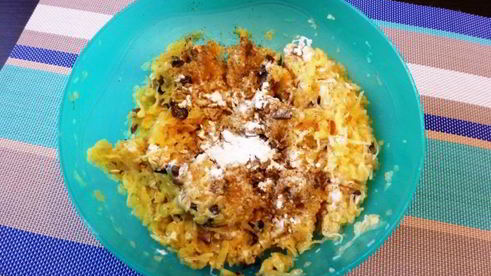 овощные оладьи с шампиньонами