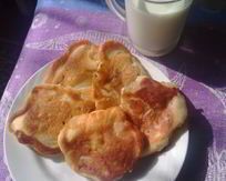 Оладьи с яблоками