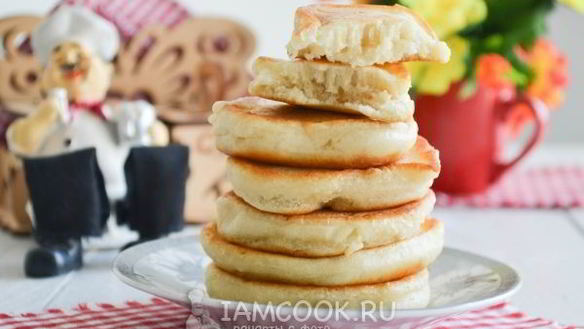 Рецепт Пышных оладий на ряженке