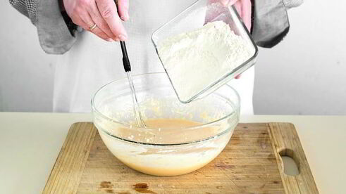 пышные оладьи с яблоками