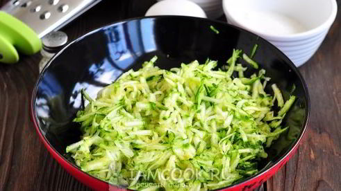 сладкие оладьи из кабачков