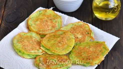 сладкие оладьи из кабачков