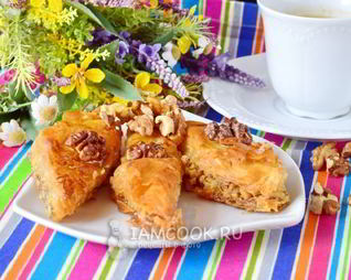 Пахлава из теста фило
