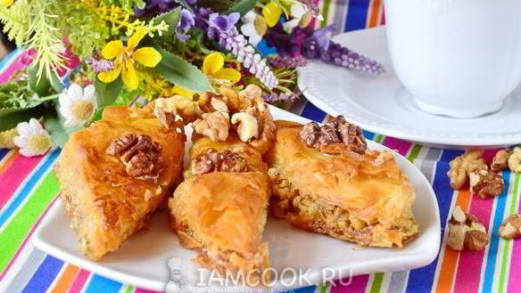 Рецепт Пахлавы из теста фило