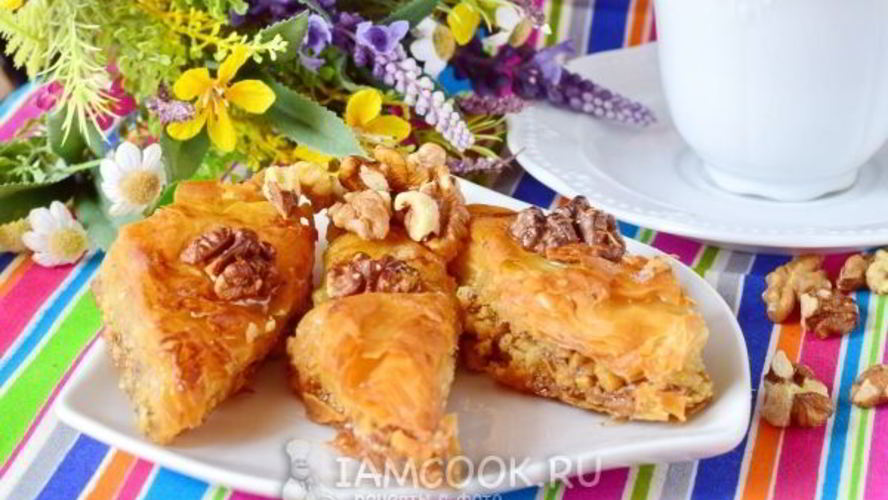Рецепт пахлавы из теста фило