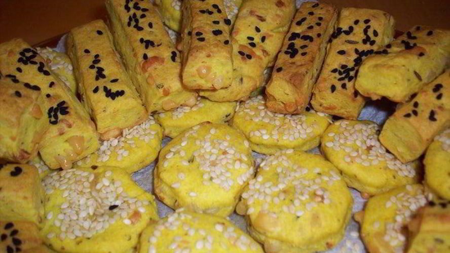 Рецепт альтернативной закуски к вину — печенья коктельного