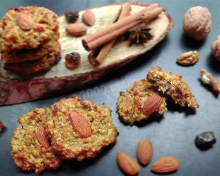 Диетическое овсяное печенье с орехами на простокваше