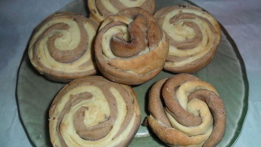 Рецепт двухцветного печенья с фундуком