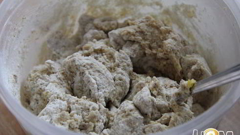 миндальное печенье с дольками лимона