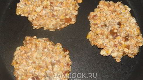 овсяное печенье на сковороде