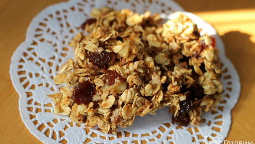 Рецепт овсяного печенья за 2 минуты