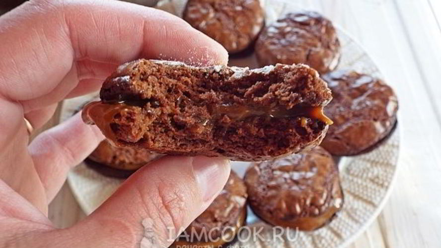 Рецепт печенья брауни с начинкой