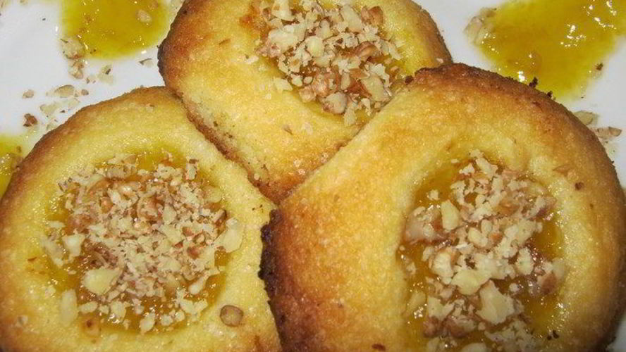 Рецепт печенья с джемом и орехами