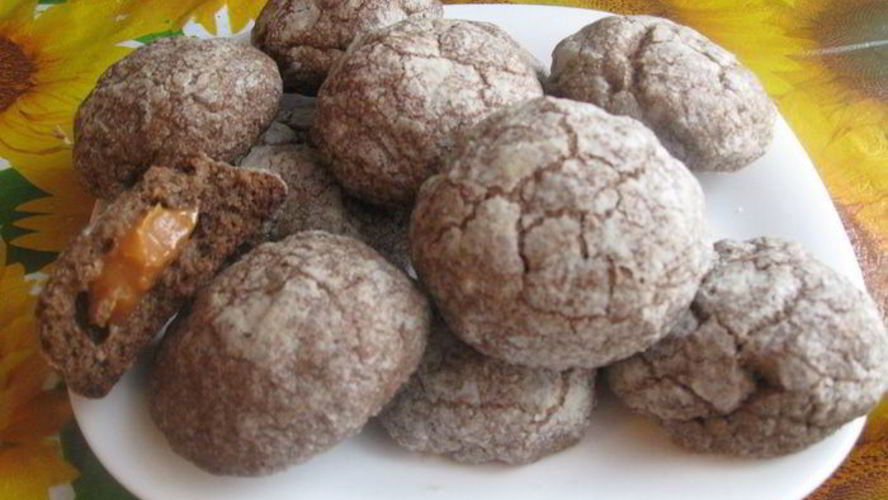 Рецепт печенья с ириской