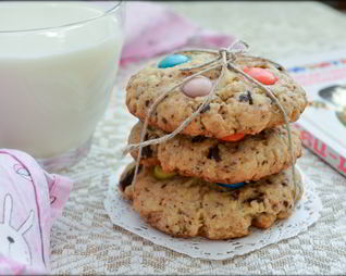 Печенье с M&Ms и шоколадной крошкой