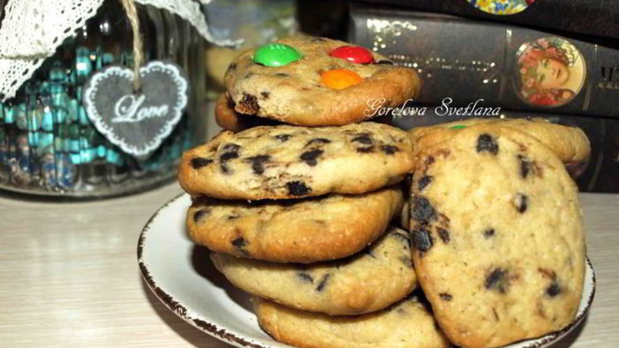 Рецепт печенья с шоколадными каплями