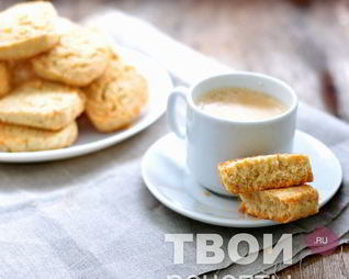 Песочное печенье с кокосовой стружкой