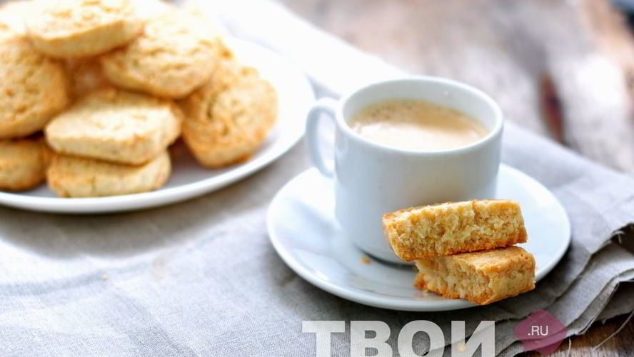 Рецепт песочного печенья с кокосовой стружкой