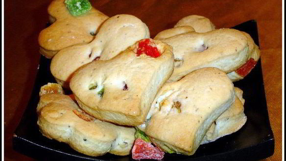 Рецепт Постного печенья с орехами и цукатами