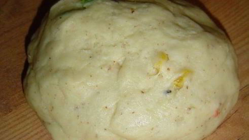 постное печенье с орехами и цукатами