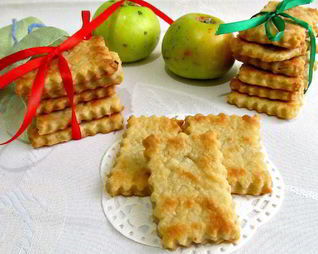 Постное яблочное печенье