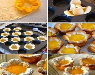 Простое печенье с лимонным муссом