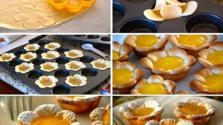 Рецепт простого печенья с лимонным муссом