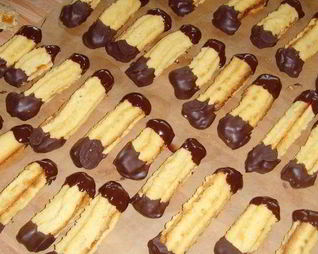 Рождественское печенье Апельсиновые языки