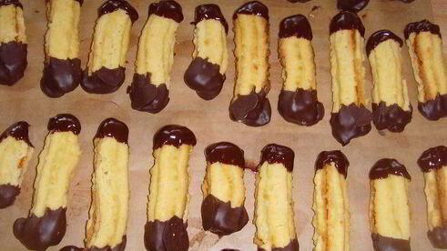 рождественское печенье апельсиновые языки