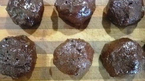 шоколадное печенье с цукатами