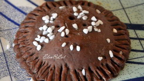 шоколадное печенье с вишней