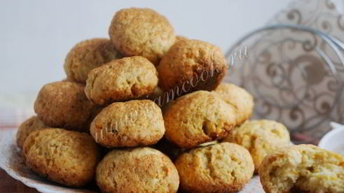 творожное печенье с овсяными хлопьями и апельсином