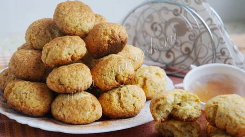 творожное печенье с овсяными хлопьями и апельсином