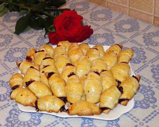 Творожные рогалики