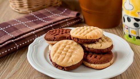 ванильно-шоколадное печенье