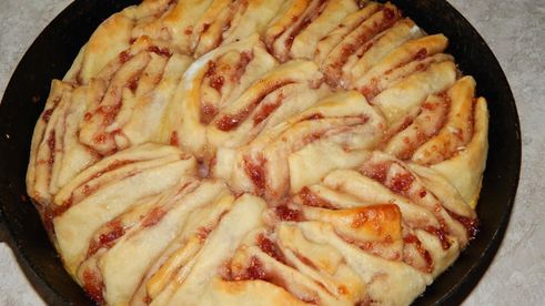 быстрый дрожжевой пирог