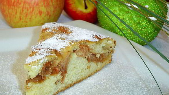 Рецепт Быстрого пирога с яблоками на кефире
