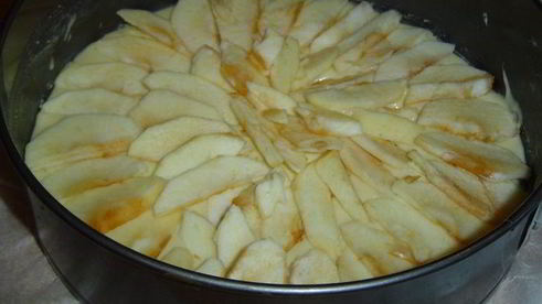 быстрый пирог с яблоками на кефире